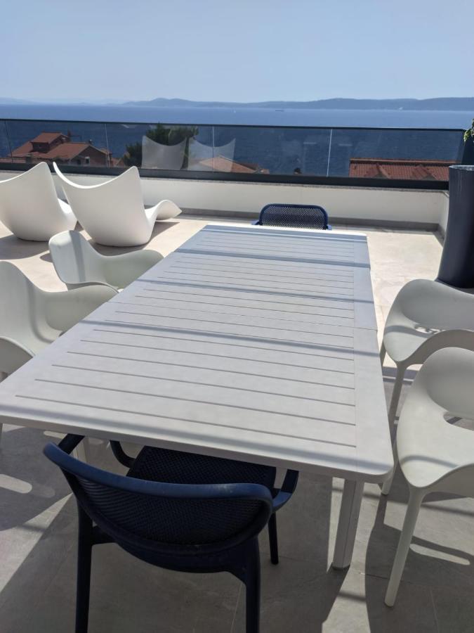 Luxury Apartment- Balcony- Private Rooftop And Jacuzzi- Common Pool Trogir Luaran gambar