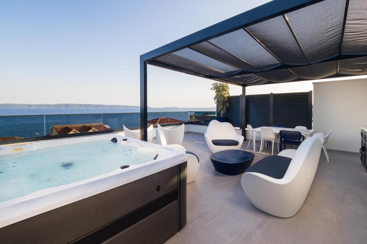 Luxury Apartment- Balcony- Private Rooftop And Jacuzzi- Common Pool Trogir Luaran gambar