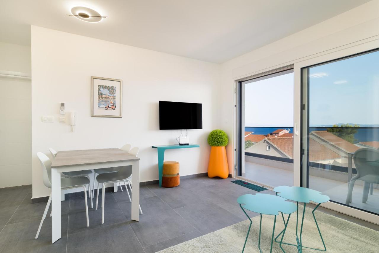 Luxury Apartment- Balcony- Private Rooftop And Jacuzzi- Common Pool Trogir Luaran gambar