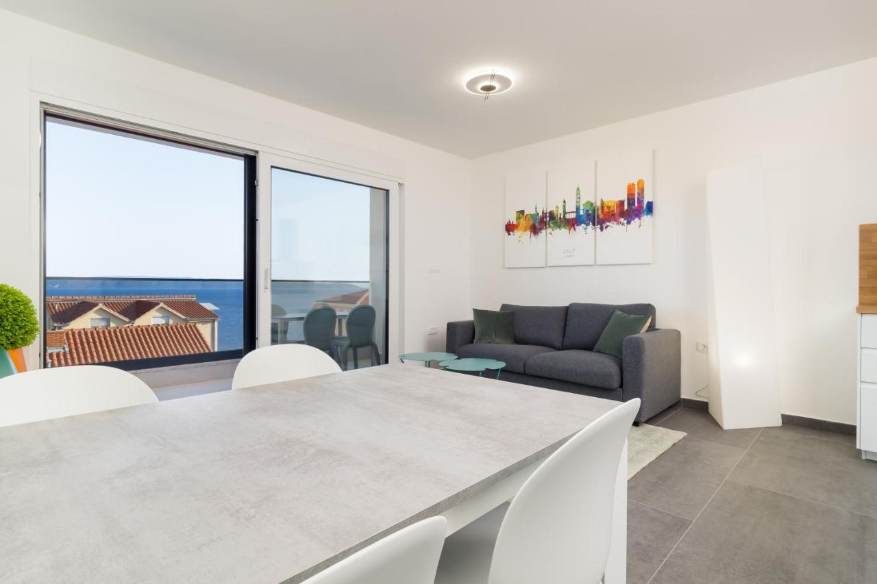 Luxury Apartment- Balcony- Private Rooftop And Jacuzzi- Common Pool Trogir Luaran gambar